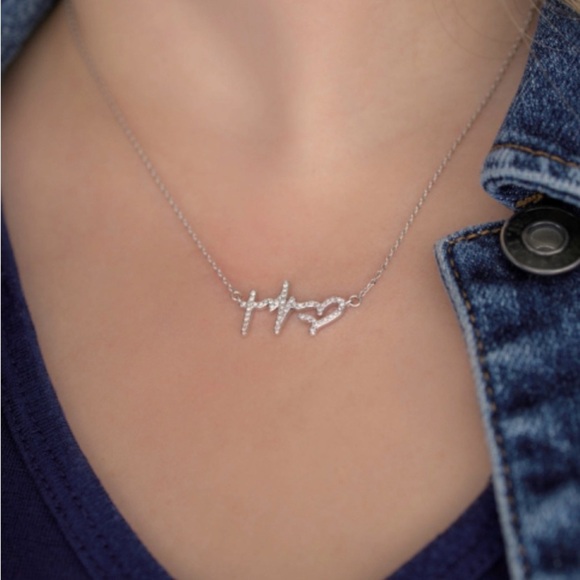 Touchstone Crystal Faith Hope Love Necklace - Picture 1 of 5